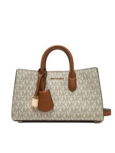 Michael Kors Torebka Scarlett XS 32F4GETC0B Beżowy. Brązowe torebki klasyczne Michael Kors, bez wzorów, ze skóry, bez dodatków. Za 669,99 zł.