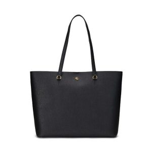 Torebka LAUREN RALPH LAUREN. Czarne shopper bag Lauren Ralph Lauren, bez wzorów, bez dodatków. Za 769,99 zł.