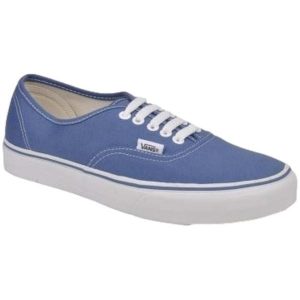 Buty sneakersy Vans Authentic granatowe. Niebieskie trampki Vans, bez wzorów, bez zapięcia. Za 317,25 zł.