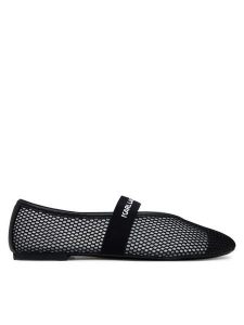 KARL LAGERFELD Baleriny KL40125 Czarny. Czarne balerinki KARL LAGERFELD, bez wzorów, z materiału, bez obcasa, bez zapięcia. Za 449,99 zł.