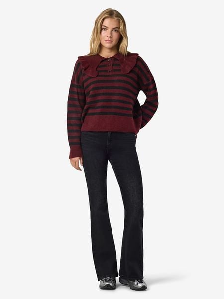 Noisy may Sweter w kolorze czerwono-czarnym rozmiar: S. Czarne swetry oversize Noisy may, s, bez wzorów, bez ramiączek. Za 96,60 zł.