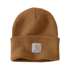 Czapka zimowa Carhartt Acrylic Watch Hat. Brązowe czapki CARHARTT, bez wzorów, sportowe. Za 78,99 zł.