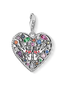 Thomas Sabo Srebrna zawieszka z cyrkoniami rozmiar: onesize. Szare zawieszki Thomas Sabo, z cyrkonią, ceramiczne. Za 153,71 zł.