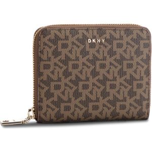 Mały Portfel Damski DKNY - Bryant-Sm Zip Around R831J656 Mocha Logo/Vic 9MV. Portfele marki DKNY. W wyprzedaży za 279,00 zł.