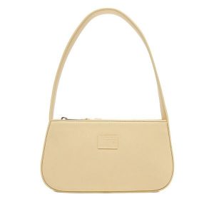 Torebka Tommy Jeans. Żółte torebki klasyczne Tommy Jeans, bez wzorów, z jeansu, bez dodatków. Za 189,99 zł.