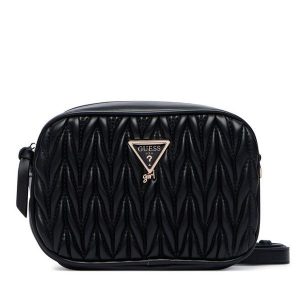 Torebka Guess. Czarne listonoszki Guess, z aplikacjami, bez dodatków. Za 264,99 zł.