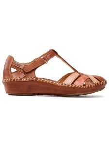 Pikolinos Sandały 655-0732C5 Brązowy. Brązowe sandały Pikolinos, bez wzorów, ze skóry, bez obcasa, na płaskiej podeszwie, bez zapięcia. Za 309,99 zł.