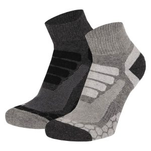 Skarpety turystyczne Quarter 2 par Multi Szare. Szare skarpetki XTREME SOCKSWEAR, bez wzorów. Za 129,99 zł.