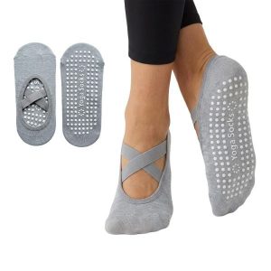 Skarpetki do jogi fit.me antypoślizgowe szare. Szare skarpetki FITME!, bez wzorów. Za 10,53 zł.