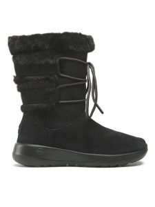 Skechers Buty Skechers On The Go Joy Cyclone Czarny. Czarne botki Skechers, bez wzorów, ze skóry, bez obcasa, na płaskiej podeszwie, bez zapięcia. Za 289,99 zł.