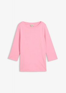 T-shirt z czystej, grubej bawełny organicznej. Czerwone t-shirty bonprix, bez wzorów, z bawełny, bez kołnierzyka, bez ramiączek. Za 37,99 zł.