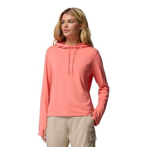 Bluza damska Columbia Sun Trek Hoodie. Brązowe bluzy Columbia, bez wzorów, bez kaptura. Za 179,99 zł.
