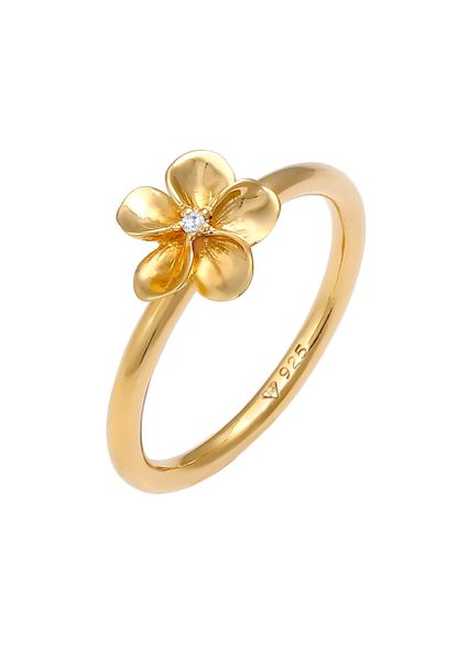 Nenalina Damski Bandring Frangipani Flower Flower z kryształami cyrkonu w 925 Sterling Silver Pierścionki 1 ct. Szare pierścionki Nenalina, z cyrkonią, srebrne. Za 221,39 zł.