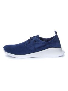Think! Skórzane sneakersy "Waiv" w kolorze granatowym rozmiar: 38,5. Niebieskie trampki Think, bez wzorów, bez zapięcia. Za 254,74 zł.