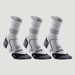 Skarpety sportowe tenis Artengo RS900 high 3 pary. Białe skarpetki ARTENGO, bez wzorów, z bawełny. Za 54,99 zł.