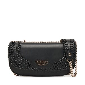 Torebka Guess. Czarne torebki klasyczne Guess, z aplikacjami, bez dodatków. Za 449,99 zł.