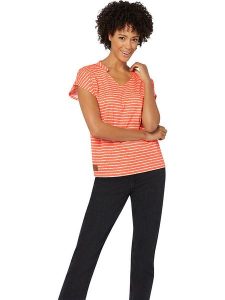 WITT WEIDEN Koszulka w kolorze pomarańczowym rozmiar: 44. Pomarańczowe bluzki WITT WEIDEN, bez wzorów, bez kołnierzyka, bez ramiączek. Za 34,85 zł.