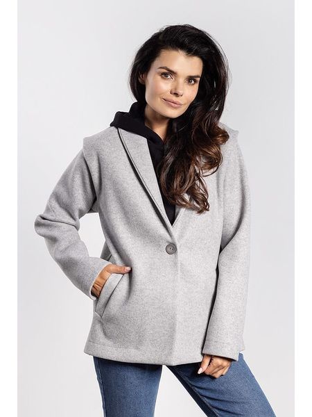 Awama Kurtka przejściowa w kolorze szarym rozmiar: M. Szare kurtki Awama, m, bez wzorów, bez kaptura. Za 206,42 zł.