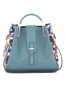 Anna Morellini Skórzana torebka "Ana" w kolorze błękitnym - 29 x 24 x 13 cm rozmiar: onesize. Niebieskie torebki klasyczne Anna Morellini, bez wzorów, z materiału, bez dodatków. Za 408,95 zł.