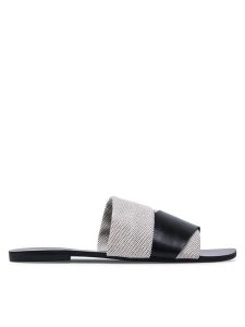 DeeZee Klapki LS5218-13 Beżowy. Brązowe klapki DeeZee, bez wzorów, z materiału, bez obcasa. Za 63,99 zł.