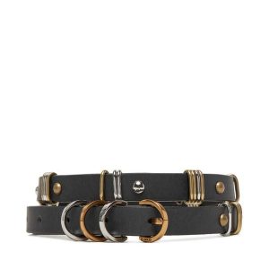 Pasek Damski PINKO. Czarne paski Pinko, bez wzorów. Za 399,99 zł.