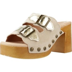 Sandały MTNG 53631M Beżowy. Brązowe sandały mtng, bez wzorów, ze skóry, bez obcasa, bez zapięcia. Za 177,99 zł.