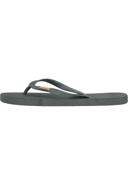 Klapki damskie Athlecia Summer. Zielone klapki ENDURANCE, bez wzorów, z materiału, z otwartym noskiem, bez obcasa. Za 89,50 zł.