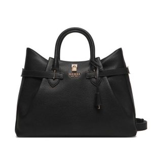 Torebka Guess. Czarne kuferki Guess, z aplikacjami, bez dodatków. Za 719,99 zł.