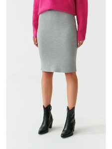 TATUUM Spódnica w kolorze jasnoszarym rozmiar: XS. Szare spódnice Tatuum, xs, bez wzorów, midi. Za 69,91 zł.