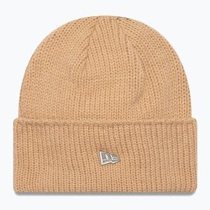 Czapka zimowa New Era Ne Wide Beanie. Brązowe czapki New Era, bez wzorów. Za 129,99 zł.