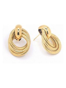 MOODE Kolczyki-wkrętki "Domitille" rozmiar: onesize. Żółte kolczyki MOODE, ze stali. Za 43,99 zł.