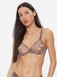 Gossard Biustonosz braletka Glossies Snake 13011 Szary. Szare biustonosze Gossard, bez wzorów, z syntetyku. Za 79,99 zł.