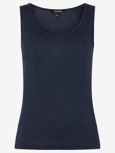 More & More Top w kolorze granatowym rozmiar: 40. Niebieskie topy More & More, bez wzorów, bez kołnierzyka, bez ramiączek. Za 55,95 zł.