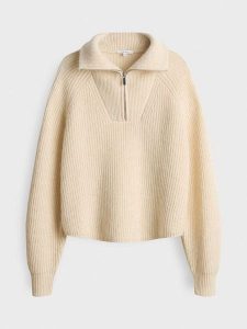 OPUS Sweter w kolorze beżowym rozmiar: 40. Brązowe swetry oversize Opus, bez wzorów, z wełny, bez ramiączek. Za 143,99 zł.