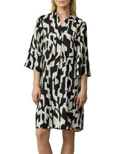 S.Oliver Sukienka w kolorze czarno-beżowym rozmiar: 34. Brązowe sukienki s.Oliver, na co dzień, s, bez wzorów, bez kołnierzyka, bez ramiączek, mini, proste. Za 65,07 zł.