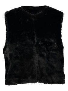 Pieces Kamizelka w kolorze czarnym rozmiar: S. Czarne kamizelki Pieces, s, bez wzorów, bez kołnierzyka, bez ramiączek, bez kaptura. Za 87,40 zł.