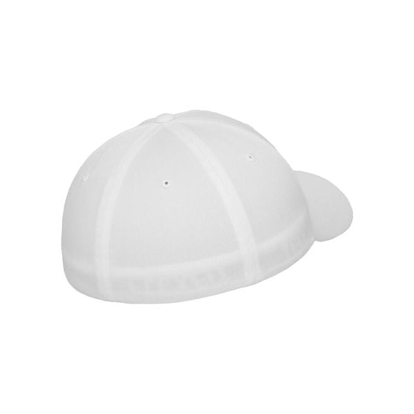Czapka Flexfit 5 panel. Białe czapki FLEXFIT, bez wzorów. Za 129,50 zł.