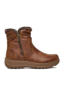 Go Soft Botki CEO-25106-01 Brązowy. Brązowe botki Go Soft, bez wzorów, z materiału, bez obcasa, na płaskiej podeszwie, bez zapięcia. Za 179,99 zł.