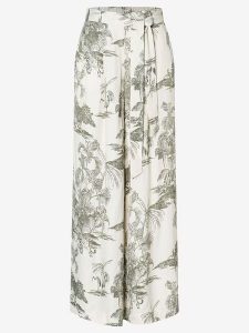 More & More Spodnie w kolorze kremowo-oliwkowym rozmiar: 38. Brązowe spodnie z wysokim stanem More & More, bez wzorów, z materiału, z podwyższonym stanem. Za 165,31 zł.