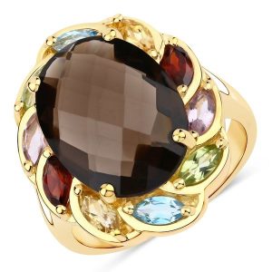 Rafaela Donata Pierścionek Srebro wysokiej próby Żółte złoto Pierścionki 1 ct Damski. Żółte pierścionki Rafaela Donata, z ametystem, pozłacane. Za 499,99 zł.