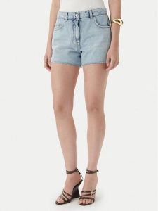 Patrizia Pepe Szorty jeansowe 2P1744/D070-CB21 Niebieski jasny Regular Fit. Niebieskie szorty Patrizia Pepe, bez wzorów, z bawełny. Za 849,99 zł.