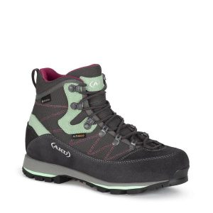 Buty górskie damskie AKU Trekker Lite III GTX. Zielone buty trekkingowe Aku, bez zapięcia. Za 383,99 zł.