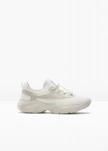 Sneakersy chunky. Brązowe buty sportowe bonprix, bez wzorów, bez zapięcia. Za 59,99 zł.