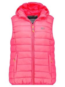 Geographical Norway Kamizelka pikowana "Vatikolor" w kolorze różowym rozmiar: S. Różowe kamizelki Geographical Norway, s, bez wzorów, bez kołnierzyka, bez ramiączek, bez kaptura. Za 139,95 zł.