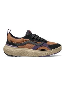 Vans Skórzane sneakersy "MTE UltraRange NeoVR3" w kolorze czarno-brązowo-fioletowym rozmiar: 41. Brązowe trampki Vans, bez wzorów, bez zapięcia. Za 232,23 zł.
