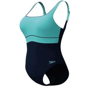 Damski Jednoczęściowy Kostium Kąpielowy Spdscu Splce. Niebieskie stroje jednoczęściowe Speedo, bez wzorów. Za 309,99 zł.