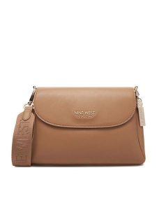 Nine West Torebka CEO-East-Village-Essential-LX9962 Beżowy. Brązowe listonoszki Nine West, bez wzorów, z materiału, bez dodatków. Za 279,99 zł.