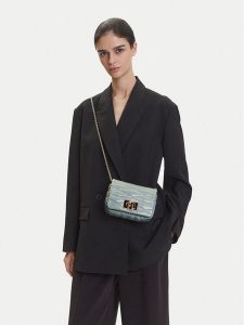 Furla Torebka 1927 WE00735 BX3221 CN 3963S Błękitny. Niebieskie torebki wieczorowe Furla, bez wzorów, ze skóry, bez dodatków. Za 669,99 zł.