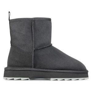 Śniegowce EMU Australia. Szare buty zimowe EMU Australia, bez obcasa, bez zapięcia. Za 799,99 zł.