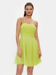 Rinascimento Sukienka koktajlowa CFC0117833003 Zielony A-Line Fit. Zielone kombinezony Rinascimento, xs, bez wzorów, z syntetyku, wizytowe, bez kołnierzyka, bez ramiączek. Za 399,99 zł.